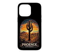 Phoenix Arizona Desert Sunset Cactus Retro Travel Case for iPhone 14 Pro Max