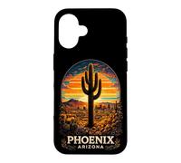 Phoenix Arizona Desert Sunset Cactus Retro Travel Case for iPhone 16