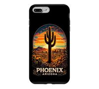 Phoenix Arizona Desert Sunset Cactus Retro Travel Case for iPhone 7 Plus/8 Plus