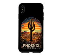 Phoenix Arizona Desert Sunset Cactus Retro Travel Case for iPhone XS Max
