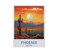 Phoenix Arizona,，Jigsaw Puzzles for Adults 1000 Piece, Classic Puzzle Teens Boys Girls Puzzles Sturdy Tight Fitting Pieces,Letters On Back for Ideal Challenging And Gift（38x26cm）-CU50