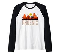 Phoenix Arizona Roadrunner Bird Desert Vibes Raglan Baseball Tee