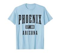 Phoenix Arizona T-Shirt, Men, Baby Blue, Medium