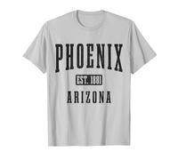 Phoenix Arizona T-Shirt, Men, Silver Grey, Small