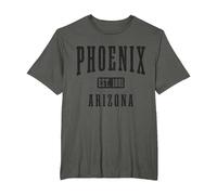 Phoenix Arizona T-Shirt, Men's Big and Tall, Asphalt Grey, 6X Tall