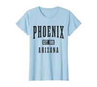 Phoenix Arizona T-Shirt, Women, Baby Blue, XX-Large