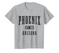 Phoenix Arizona T-Shirt, Youth, Heather Grey, 2T