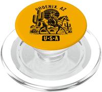 Phoenix Arizona USA Cowboy Horse Vintage Style Design PopSockets PopGrip for MagSafe