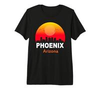 Phoenix Arizona Vintage Sunset Retro City State USA Premium T-Shirt