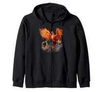 Phoenix Art Phoenix Aesthetic Culture Mythical Creatures Zip Hoodie