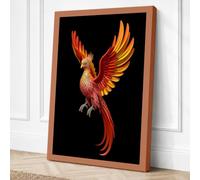 Phoenix Ascending Fantasy Canvas Wall Art Print 36x24 Inch