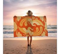 PhöNix Beach Towel, Animal Beach Towels Oversized 72x36 Inch Quick Dry Sand Free Lightweight Soft Absorbent for Women Men Swimming Pool Gym Yoga Spa Sauna Home Bath Towel Travel Essentials LSTJ-0508