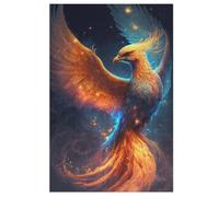 Phoenix Bird 1000 Piece Wooden Jigsaw Puzzle- Brain Teaser Game for Adults & Children Educational Activities Jigsaws Puzzles 78×53cm