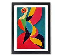 Phoenix Bird Abstract Framed Print | A2 Black Framed Wall Art | Ready to Hang | Abstract Fantasy Picture | Living Room Bedroom Lounge Office
