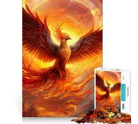 Phoenix Bird Art 1000 Pieces Jigsaw Puzzles for Adults Memory Boost Home Pastime Image Assembly Wall Art Decor (50x75cm)