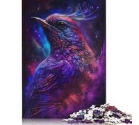 Phoenix Bird Galaxy Jigsaw 500 Piece Jigsaw Puzzle Wooden Puzzle Toy Family Game Difficulty Challenge Puzzles 500pcs (52x38cm)