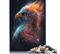 Phoenix Bird Jigsaw Puzzle for Adults 500 Piece Round Jigsaw Puzzles Challenging Game Birthday Present Puzzle Casual Games 500pcs (52x38cm)