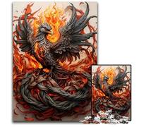Phoenix Bird Jigsaw Puzzles for Adults 1000 Difficult Puzzles for Adults for MotherS Day Birthdays Christmas 1000 PCS(75x50cm)