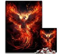 Phoenix Bird JigsawPuzzle 1000 Pieces for Adults Wooden Jigsaw Brain Challenge Game for Teenagers Family Interaction 1000 PCS(75x50cm)