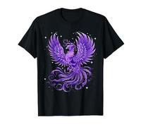 Phoenix Bird Mythical Bird Rejuvenation Rise Value Graphic T-Shirt, Men, Black, S