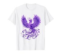 Phoenix Bird Mythical Bird Rejuvenation Rise Value Graphic T-Shirt, Men, White, L