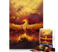 Phoenix Bird Mythology Art 1000 Pieces Jigsaw Puzzles for Adults Mind Puzzle Soft Relax Image Assembly Santa Wish Item (38x52cm)