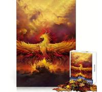 Phoenix Bird Mythology Art 1000 Pieces Jigsaw Puzzles for Teenagers Improve Memory Mental Relax Sharp Edge Creative Gift (50x75cm)