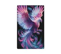 Phoenix Bird Pink Single Toggle Blank Wall Plate Light Switch Cover Decorative 1 Gang for Kitchen Room Bathroom Size 11.4x7cm