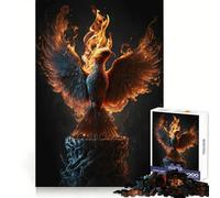 Phoenix Bird Portrait 1000 Piece Jigsaw Puzzles for Teenagers Memory Boost Home Leisure Image Assembly Lovely Gift (38x26cm)