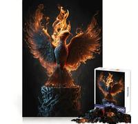 Phoenix Bird Portrait Jigsaw Puzzle 1000 Piece for Adults Smart Reason Toy Home Pastime Smooth Edge Art Collectible (38x52cm)