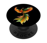 Phoenix Bird Spiritual Fire Phoenix Reborn Mythology Lover PopSockets Adhesive PopGrip