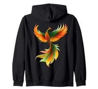 Phoenix Bird Spiritual Fire Phoenix Reborn Mythology Lover Zip Hoodie