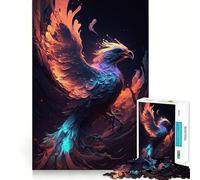 Phoenix Bird Teenager Jigsaw Puzzles 1000 Pieces Mind Puzzle Casual Relax Image Assembly Heartfelt Gift (38x52cm)