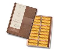 Phoenix Candle Company Hand Rolled Beeswax Spell Candles, Multicolour, for Witchcraft, Wicca, Ritual & Candle Magic (20, Natural Gold, Small)