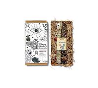 Phoenix Candle Company | Tall Beeswax Spell Candles Dressed with Magical Herbs & Flowers - 2 Count - Hand-Rolled (Cleanse + Protect)