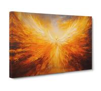 Phoenix Canvas Print | Gallery Wrapped 30mm Frame Wall Art | 30x20 inches | Ready to Hang | Abstract Picture | Living Room Bedroom Lounge Office