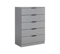 Phoenix Chest Of Drawers Storage 5 Drawer Organiser Bedroom Bedside Sideboard Grey