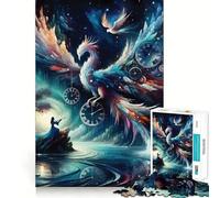 Phoenix Constellation Jigsaw Puzzles 1000 Piece for Adults Strengthen Recall Leisure Fun Quality Edge Elegant Gift (50x75cm)