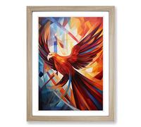 Phoenix Constructivism Framed Print | A2 Oak Framed Wall Art | Ready to Hang | Modern Historical Picture | Living Room Bedroom Lounge Office