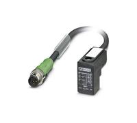 Phoenix Contact 1435580 Sensor/Actuator Cable 0.3m M12 Black-Gray ...