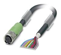 1 pcs - Phoenix Contact Straight Male 4 way M8 to Unterminated Sensor Actuator C