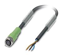 Phoenix Contact 1693319 SAC Cable M8 Plug/Socket 3-Pos 5m PUR Blac...