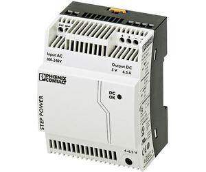 Phoenix Contact 2868541 STEP-PS/1AC DIN Rail Power Supply 5V DC 6.5A 32.5W