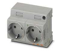 Phoenix Contact Dual Socket With LED Indicator (European Socket) - 0804049