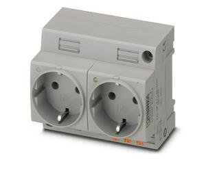 Phoenix Contact Dual Socket With LED Indicator (European Socket) - 0804049