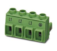 PHOENIX CONTACT GMSTB 2.5 HCV/4-ST-7.62 L1-PE PCB Connector, 2.5 mm² Nominal Cross Section, Green, 16 A, 1000 V, 4 Poles, GMSTB 2.5 HCV/.-ST Item Family, 7.62 mm Grid Size, 50 Pieces