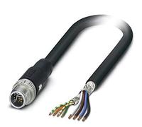 PHOENIX CONTACT NBC-MSY/10.0-94H SCO Hybrid Cable 100 Mbps Ethernet Hybrid Circat5 8-Pin PUR Halogen- Shielded M12 SPEEDCON/IP67 Plug Straight 10m Cable Length 895.100g Black