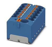 PHOENIX CONTACT PTFIX 10/12X4-G BU Internal Distribution Block Bridged 450 V 32 A Number of Terminals 13 Section 0.2 mm² - 6 mm² AWG 24-10 Width 46.3 mm Height 22.7 mm Blue 8 Pieces