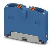 PHOENIX CONTACT PTFIX 2 x 1,5 BU distribution block, base terminal, rated voltage 450 V, rated current 17,5 A, 2 number of connections, cross section 0,14 mm²-2,5 mm², 26-14 AWG, direct installation