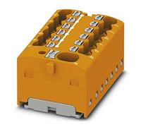 PHOENIX CONTACT PTFIX 4/12X1.5 OG Distribution Block, Base Terminal with Input, 41A Rated Current, Push-in Connection, 13 Number of Connections, 31.4 mm Width, 17.7 mm Height, Direct Mounting with